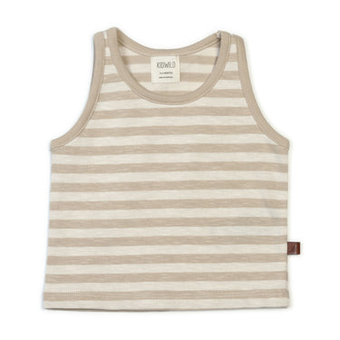 KidWild Organic Tank, Pebble Stripe